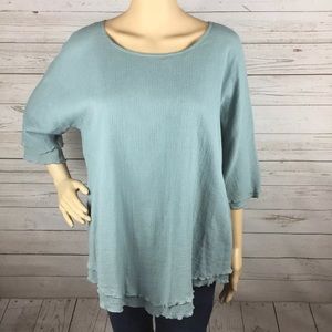 SOFT SURROUNDINGS Blue Tunic Top